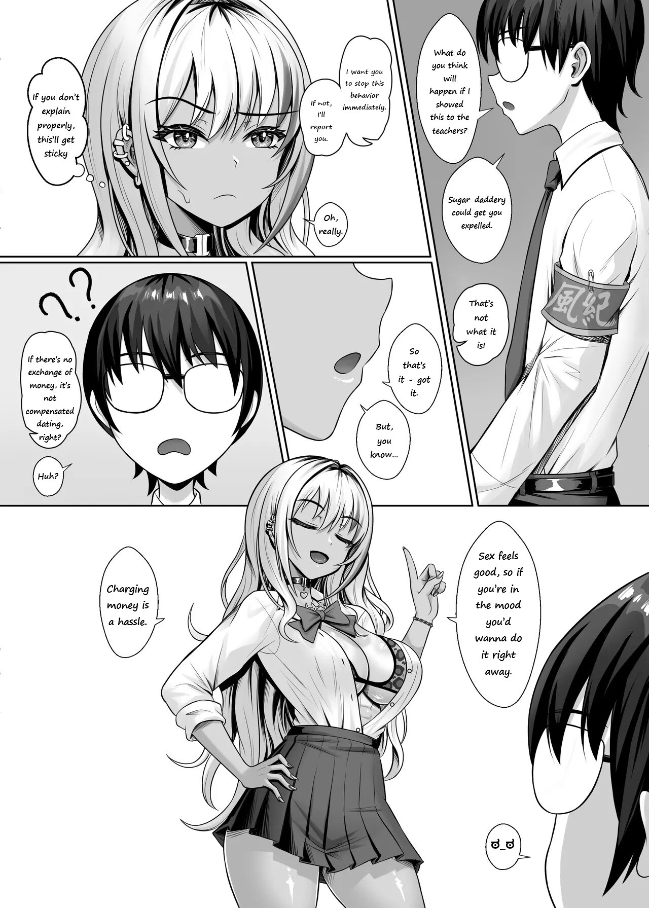 Hentai Manga Comic-Fucking With the Class's Dark-Skinned Gyaru-Read-9